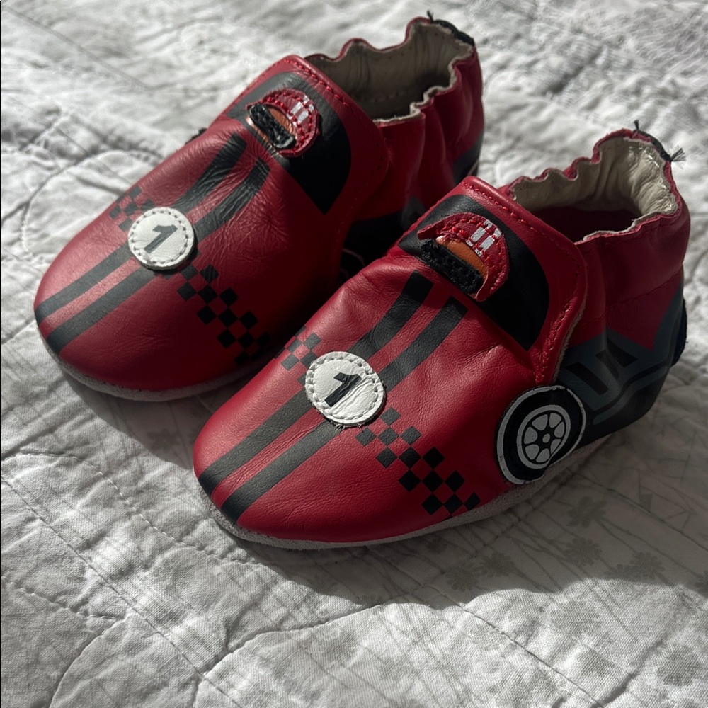 Robeez Red Racing Car Baby Shoes
